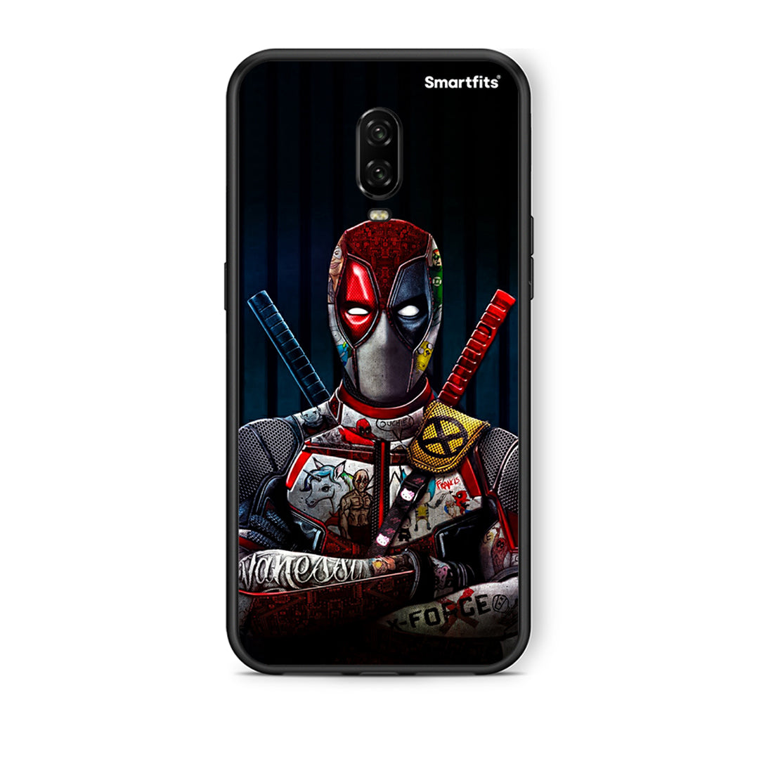 OnePlus 6T Funny Guy θήκη από τη Smartfits με σχέδιο στο πίσω μέρος και μαύρο περίβλημα | Smartphone case with colorful back and black bezels by Smartfits