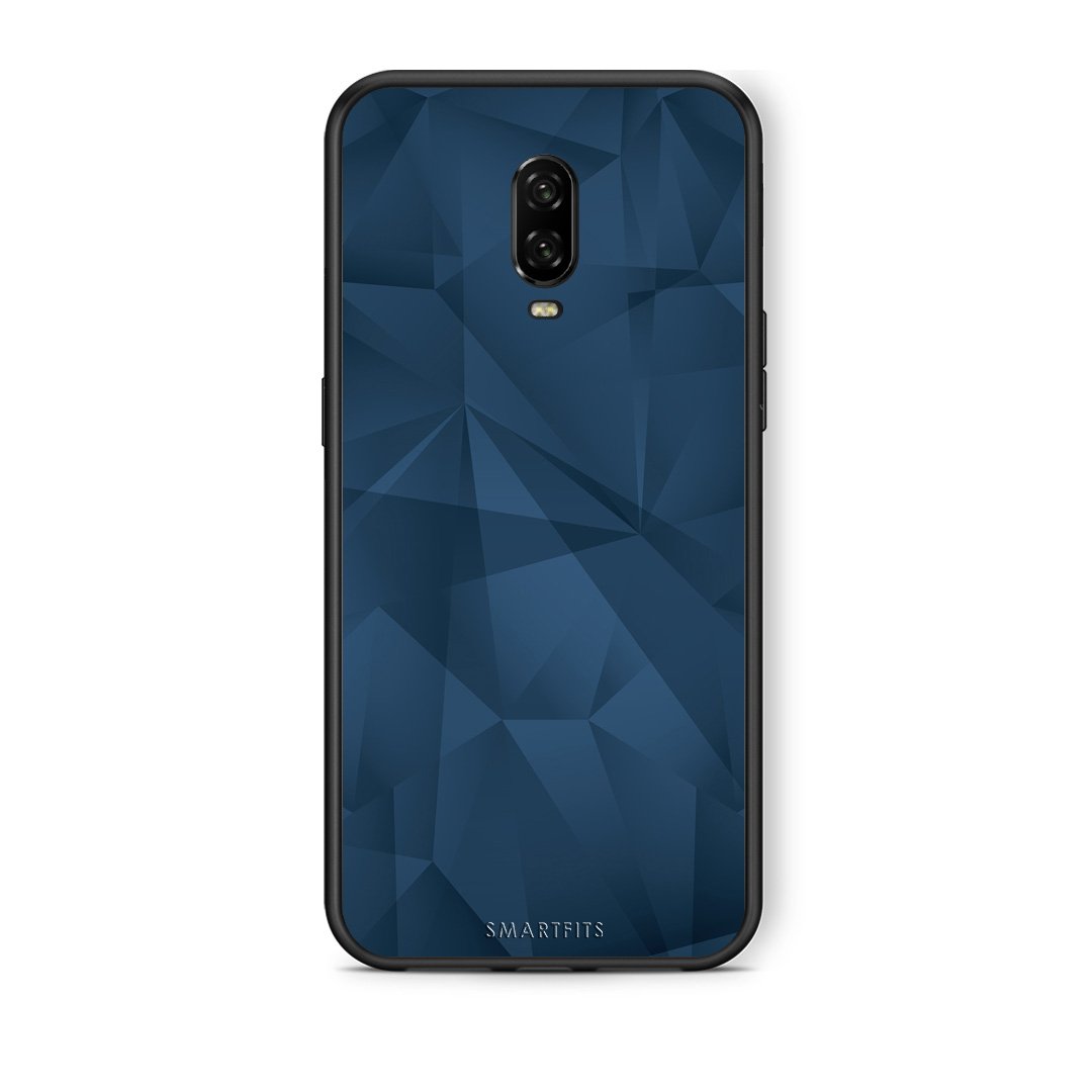 39 - OnePlus 6T Blue Abstract Geometric case, cover, bumper