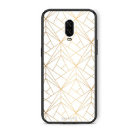 Thumbnail for 111 - OnePlus 6T Luxury White Geometric case, cover, bumper
