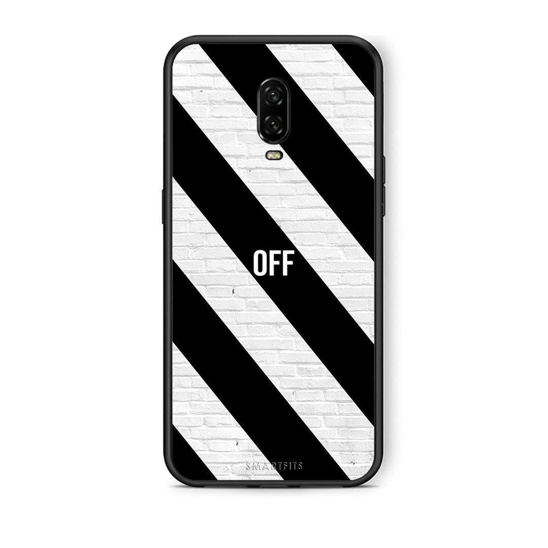 OnePlus 6T Get Off θήκη από τη Smartfits με σχέδιο στο πίσω μέρος και μαύρο περίβλημα | Smartphone case with colorful back and black bezels by Smartfits