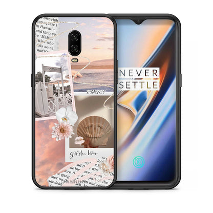 Θήκη Αγίου Βαλεντίνου OnePlus 6T Golden Hour από τη Smartfits με σχέδιο στο πίσω μέρος και μαύρο περίβλημα | OnePlus 6T Golden Hour case with colorful back and black bezels