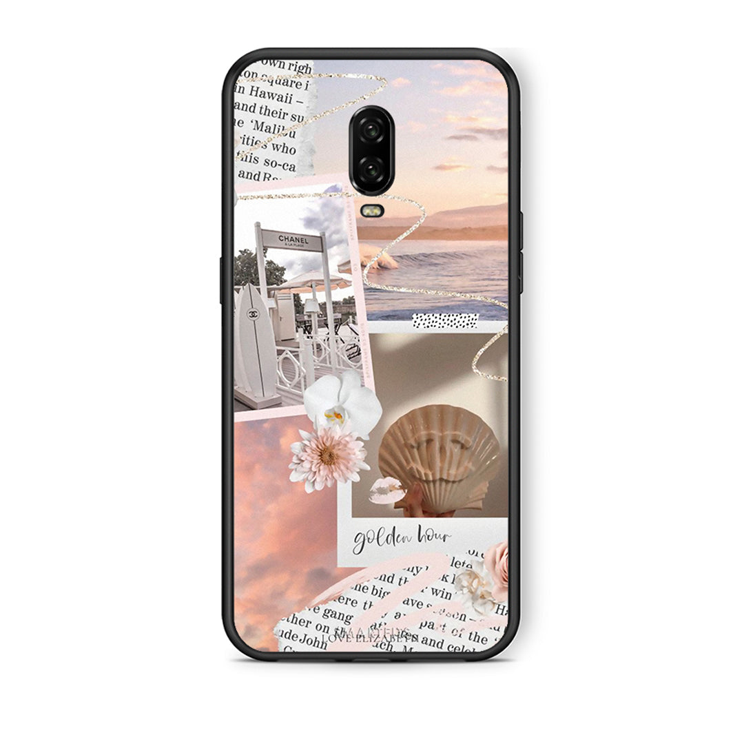 OnePlus 6T Golden Hour Θήκη Αγίου Βαλεντίνου από τη Smartfits με σχέδιο στο πίσω μέρος και μαύρο περίβλημα | Smartphone case with colorful back and black bezels by Smartfits