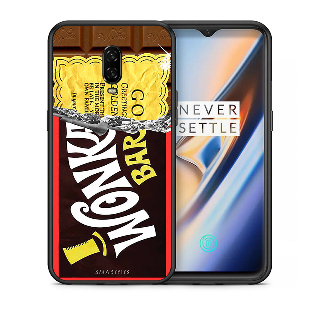 Θήκη OnePlus 6T Golden Ticket από τη Smartfits με σχέδιο στο πίσω μέρος και μαύρο περίβλημα | OnePlus 6T Golden Ticket case with colorful back and black bezels