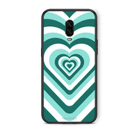 Thumbnail for OnePlus 6T Green Hearts θήκη από τη Smartfits με σχέδιο στο πίσω μέρος και μαύρο περίβλημα | Smartphone case with colorful back and black bezels by Smartfits