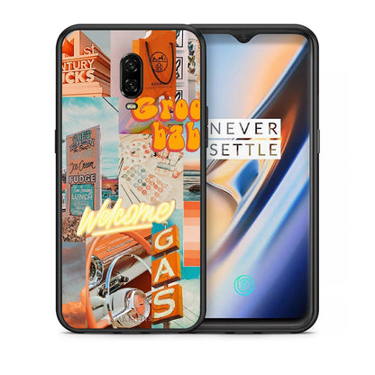 Θήκη Αγίου Βαλεντίνου OnePlus 6T Groovy Babe από τη Smartfits με σχέδιο στο πίσω μέρος και μαύρο περίβλημα | OnePlus 6T Groovy Babe case with colorful back and black bezels