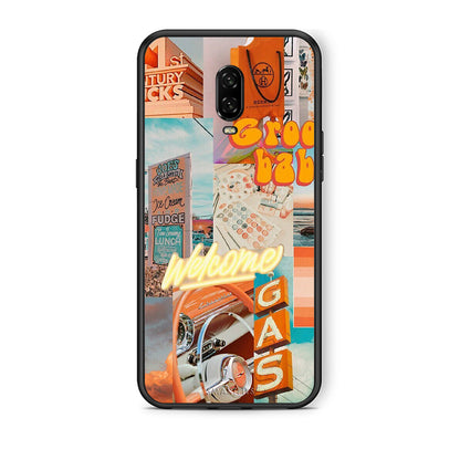 OnePlus 6T Groovy Babe Θήκη Αγίου Βαλεντίνου από τη Smartfits με σχέδιο στο πίσω μέρος και μαύρο περίβλημα | Smartphone case with colorful back and black bezels by Smartfits