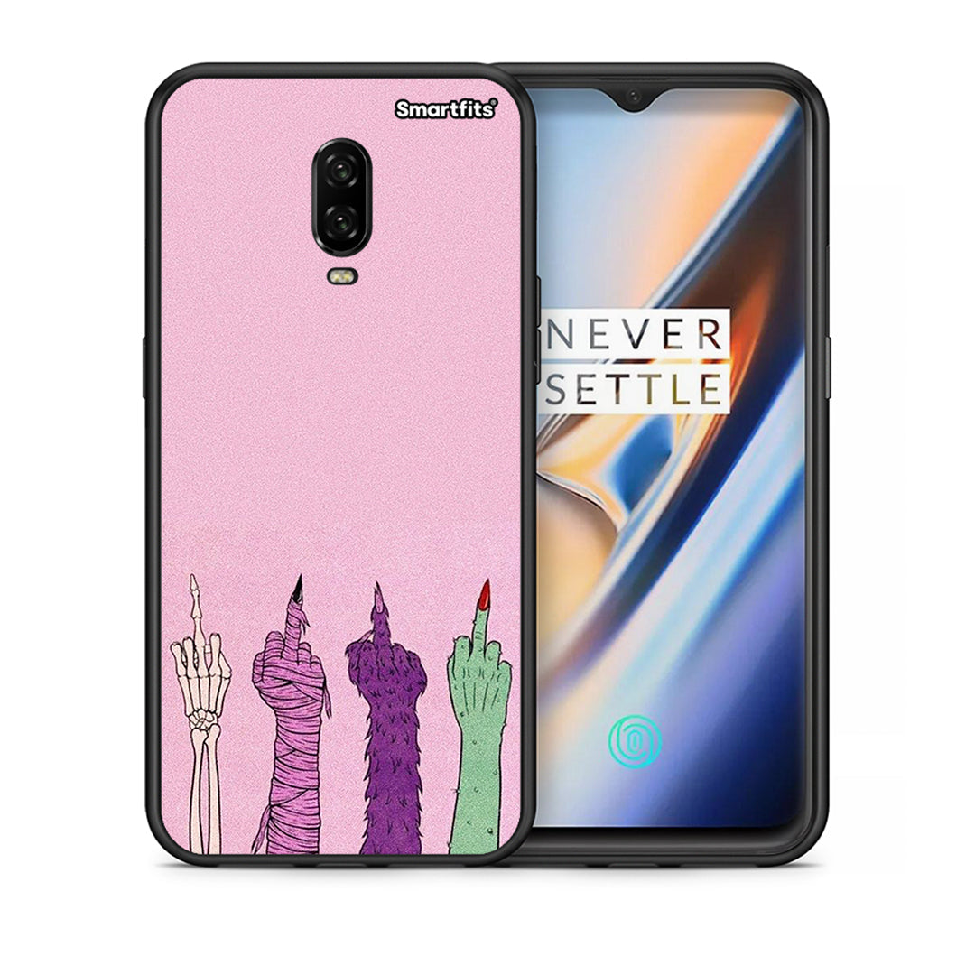 Θήκη OnePlus 6T Halloween Be A Lady από τη Smartfits με σχέδιο στο πίσω μέρος και μαύρο περίβλημα | OnePlus 6T Halloween Be A Lady case with colorful back and black bezels