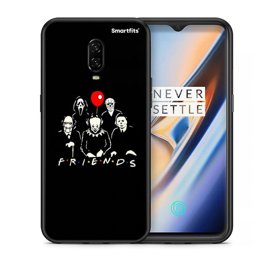 Θήκη OnePlus 6 Halloween Friends από τη Smartfits με σχέδιο στο πίσω μέρος και μαύρο περίβλημα | OnePlus 6 Halloween Friends case with colorful back and black bezels