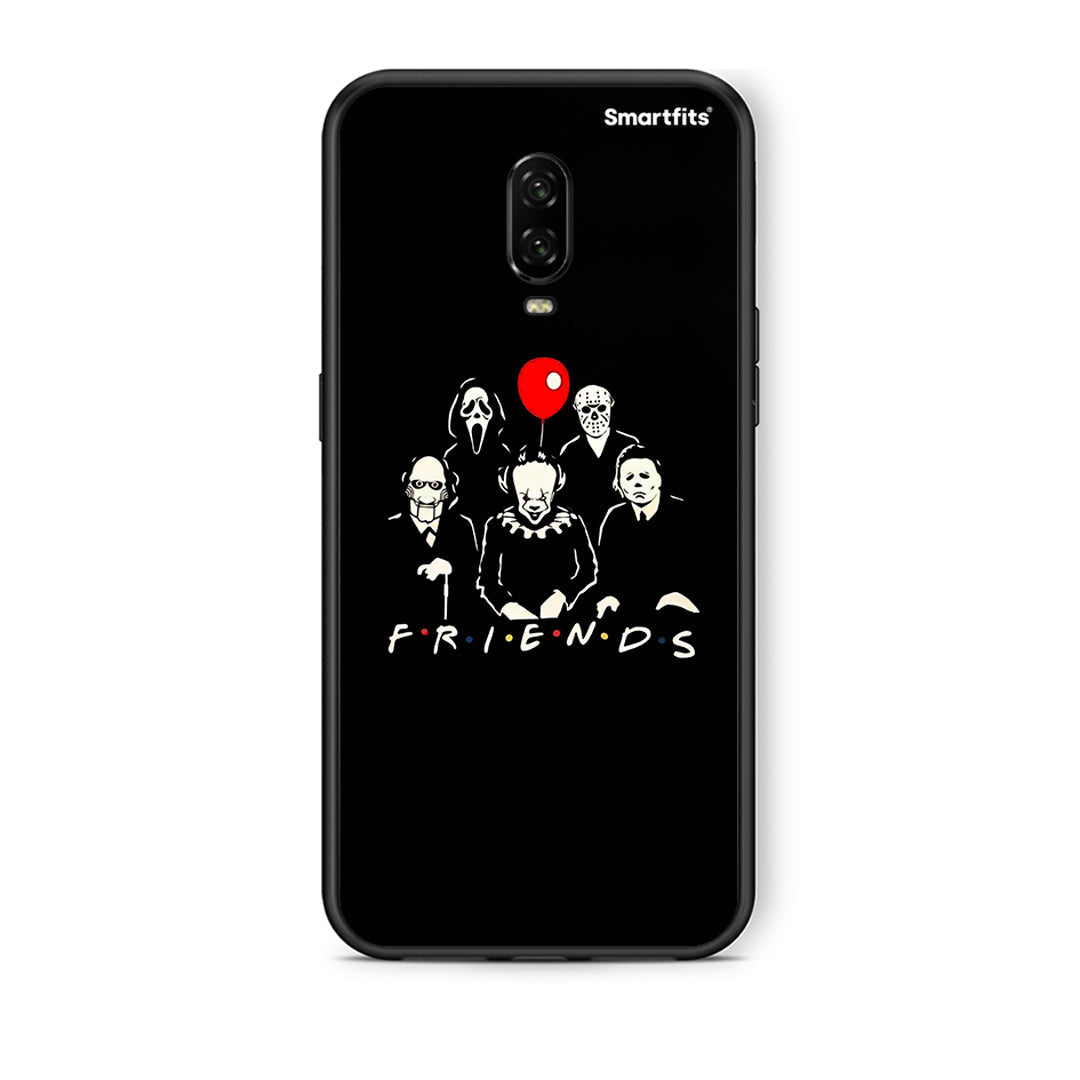 OnePlus 6T Halloween Friends Θήκη από τη Smartfits με σχέδιο στο πίσω μέρος και μαύρο περίβλημα | Smartphone case with colorful back and black bezels by Smartfits