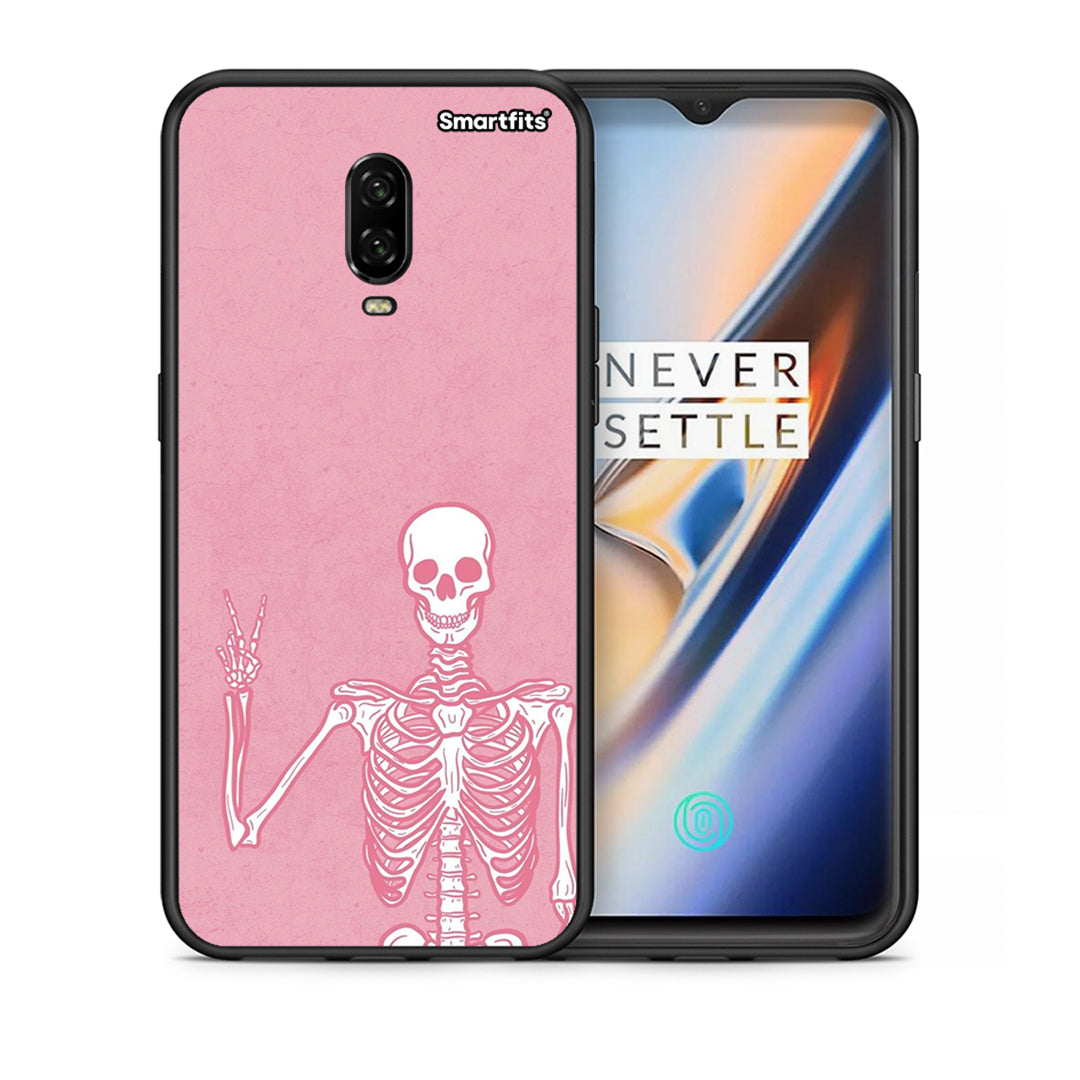 Θήκη OnePlus 6 Halloween Motivation από τη Smartfits με σχέδιο στο πίσω μέρος και μαύρο περίβλημα | OnePlus 6 Halloween Motivation case with colorful back and black bezels