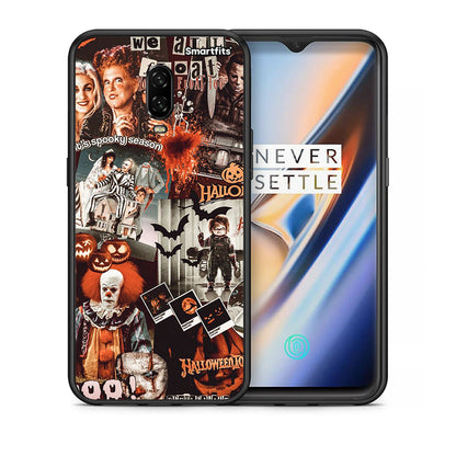 Θήκη OnePlus 6 Halloween Spooky Season από τη Smartfits με σχέδιο στο πίσω μέρος και μαύρο περίβλημα | OnePlus 6 Halloween Spooky Season case with colorful back and black bezels