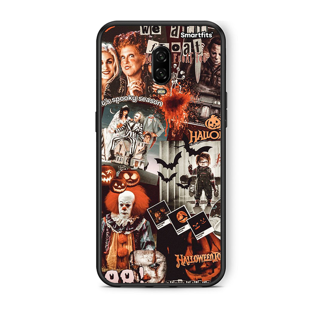 OnePlus 6T Halloween Spooky Season Θήκη από τη Smartfits με σχέδιο στο πίσω μέρος και μαύρο περίβλημα | Smartphone case with colorful back and black bezels by Smartfits