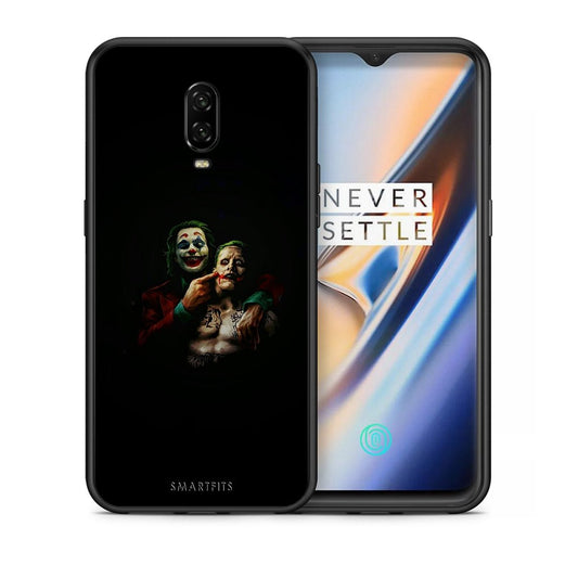 Θήκη OnePlus 6T Clown Hero από τη Smartfits με σχέδιο στο πίσω μέρος και μαύρο περίβλημα | OnePlus 6T Clown Hero case with colorful back and black bezels