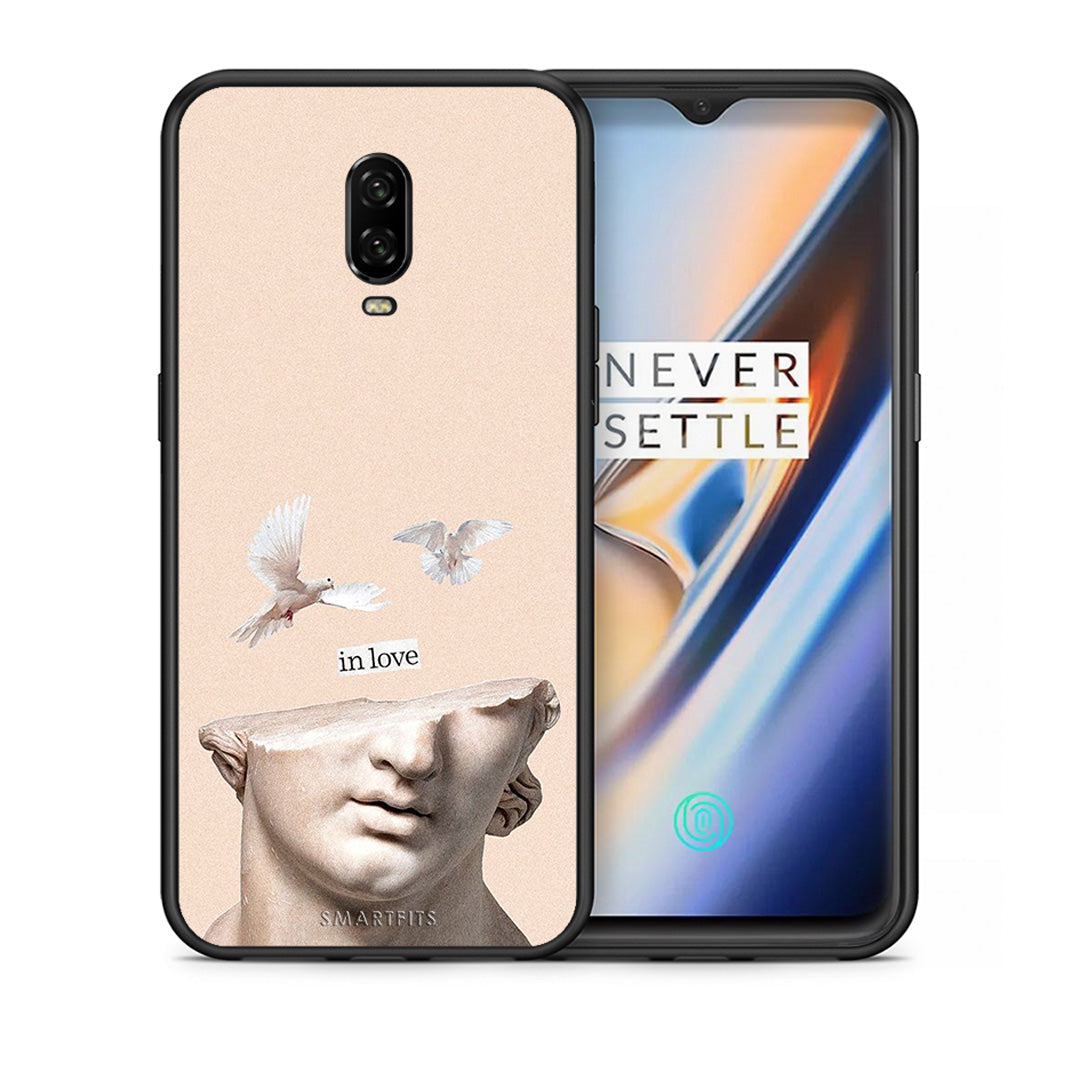 Θήκη OnePlus 6T In Love από τη Smartfits με σχέδιο στο πίσω μέρος και μαύρο περίβλημα | OnePlus 6T In Love case with colorful back and black bezels