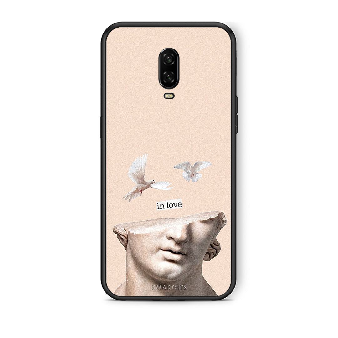 OnePlus 6T In Love θήκη από τη Smartfits με σχέδιο στο πίσω μέρος και μαύρο περίβλημα | Smartphone case with colorful back and black bezels by Smartfits