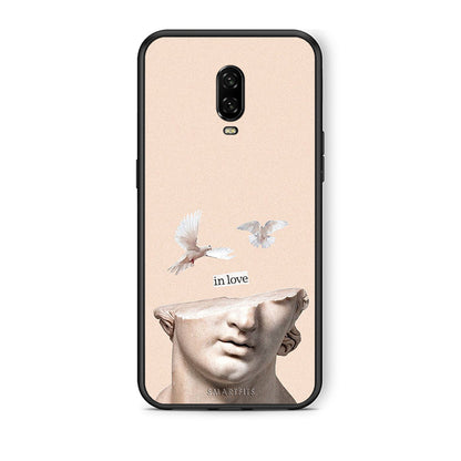 OnePlus 6T In Love θήκη από τη Smartfits με σχέδιο στο πίσω μέρος και μαύρο περίβλημα | Smartphone case with colorful back and black bezels by Smartfits