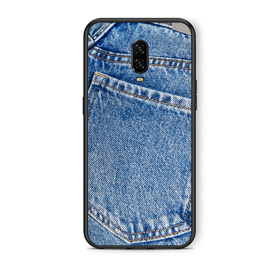 OnePlus 6T Jeans Pocket θήκη από τη Smartfits με σχέδιο στο πίσω μέρος και μαύρο περίβλημα | Smartphone case with colorful back and black bezels by Smartfits