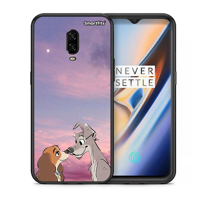 Θήκη OnePlus 6T Lady And Tramp από τη Smartfits με σχέδιο στο πίσω μέρος και μαύρο περίβλημα | OnePlus 6T Lady And Tramp case with colorful back and black bezels