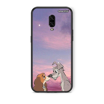 OnePlus 6T Lady And Tramp θήκη από τη Smartfits με σχέδιο στο πίσω μέρος και μαύρο περίβλημα | Smartphone case with colorful back and black bezels by Smartfits