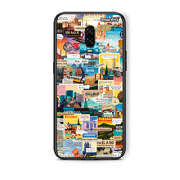 Thumbnail for OnePlus 6T Live To Travel θήκη από τη Smartfits με σχέδιο στο πίσω μέρος και μαύρο περίβλημα | Smartphone case with colorful back and black bezels by Smartfits