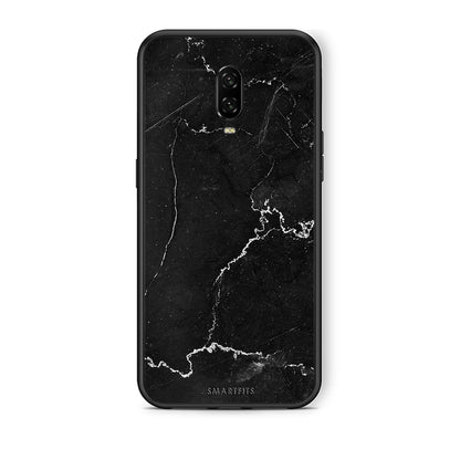 OnePlus 6T Marble Black θήκη από τη Smartfits με σχέδιο στο πίσω μέρος και μαύρο περίβλημα | Smartphone case with colorful back and black bezels by Smartfits