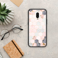 Thumbnail for Marble Hexagon Pink - OnePlus 6T θήκη