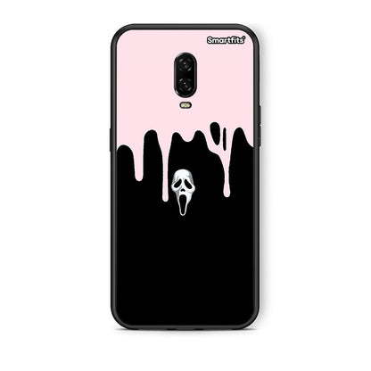 OnePlus 6 Melting Halloween Mask θήκη από τη Smartfits με σχέδιο στο πίσω μέρος και μαύρο περίβλημα | Smartphone case with colorful back and black bezels by Smartfits