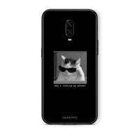 Thumbnail for OnePlus 6T Meme Cat θήκη από τη Smartfits με σχέδιο στο πίσω μέρος και μαύρο περίβλημα | Smartphone case with colorful back and black bezels by Smartfits