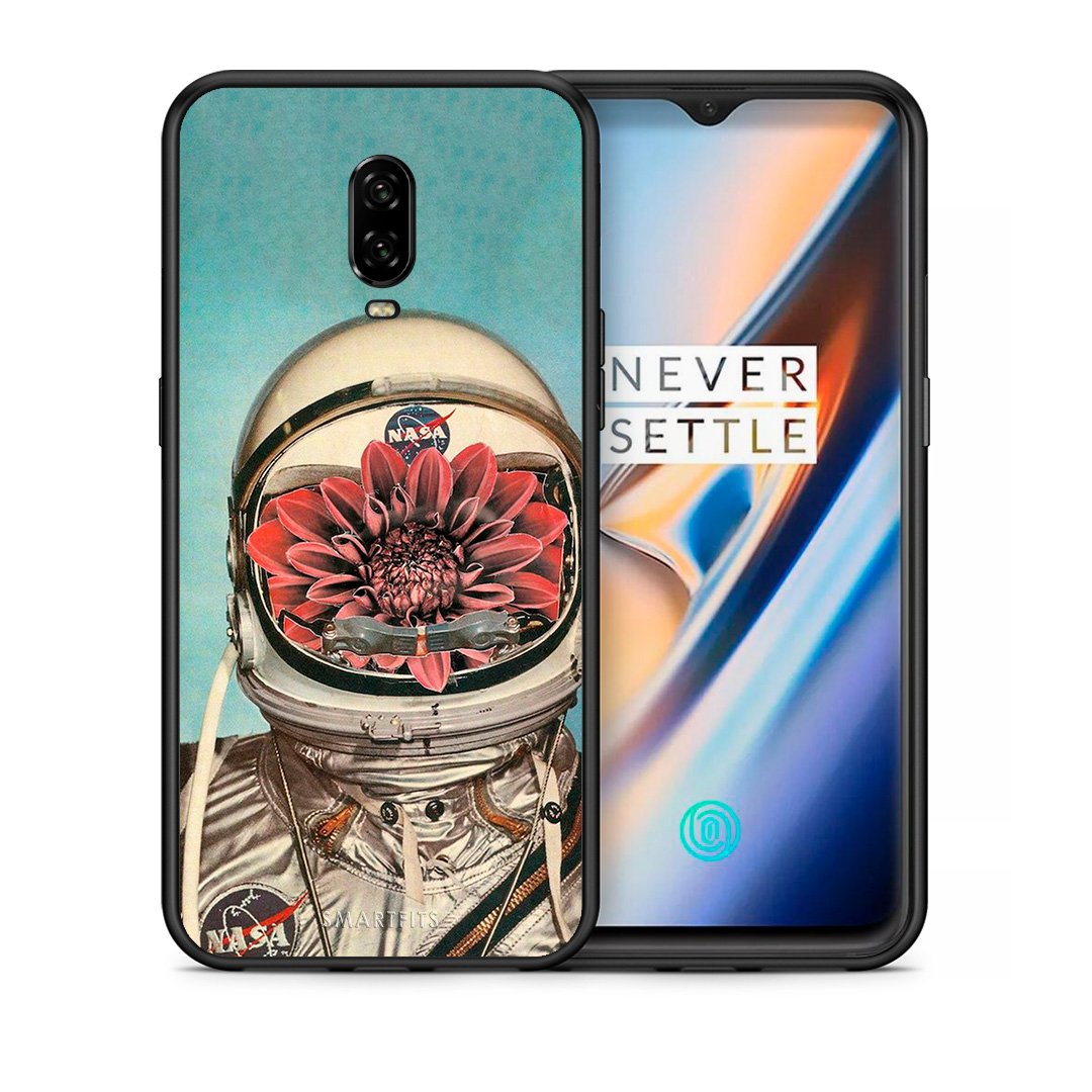 Θήκη OnePlus 6T Nasa Bloom από τη Smartfits με σχέδιο στο πίσω μέρος και μαύρο περίβλημα | OnePlus 6T Nasa Bloom case with colorful back and black bezels