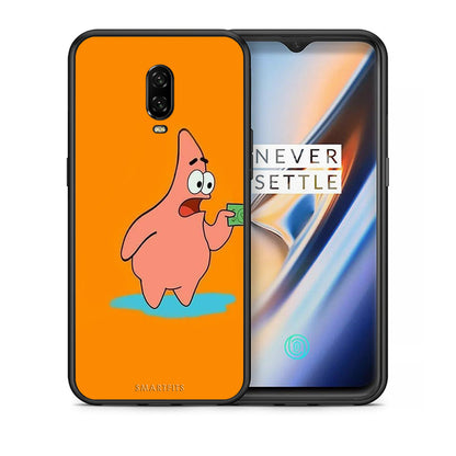 Θήκη Αγίου Βαλεντίνου OnePlus 6T No Money 1 από τη Smartfits με σχέδιο στο πίσω μέρος και μαύρο περίβλημα | OnePlus 6T No Money 1 case with colorful back and black bezels