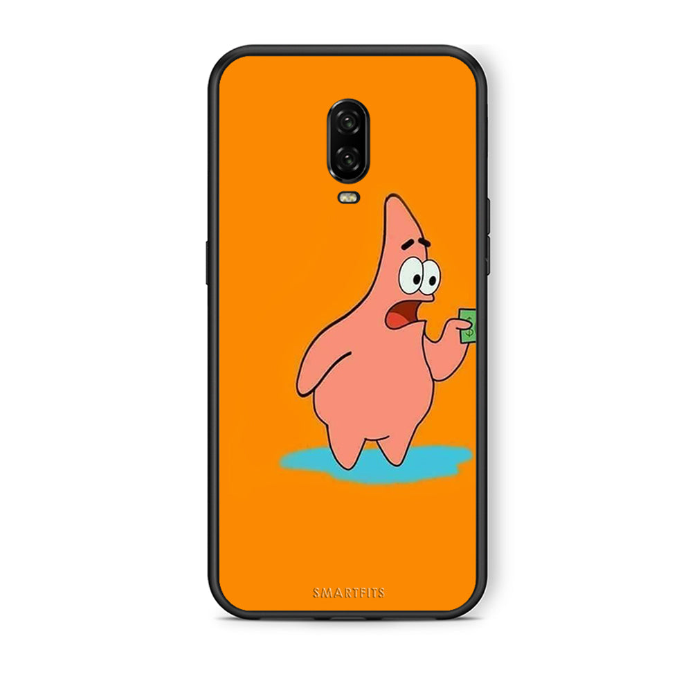 OnePlus 6T No Money 1 Θήκη Αγίου Βαλεντίνου από τη Smartfits με σχέδιο στο πίσω μέρος και μαύρο περίβλημα | Smartphone case with colorful back and black bezels by Smartfits