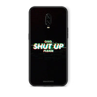 Thumbnail for OnePlus 6T OMG ShutUp θήκη από τη Smartfits με σχέδιο στο πίσω μέρος και μαύρο περίβλημα | Smartphone case with colorful back and black bezels by Smartfits