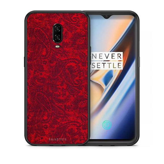 Θήκη OnePlus 6T Paisley Cashmere από τη Smartfits με σχέδιο στο πίσω μέρος και μαύρο περίβλημα | OnePlus 6T Paisley Cashmere case with colorful back and black bezels