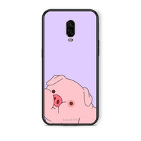 Thumbnail for OnePlus 6T Pig Love 2 Θήκη Αγίου Βαλεντίνου από τη Smartfits με σχέδιο στο πίσω μέρος και μαύρο περίβλημα | Smartphone case with colorful back and black bezels by Smartfits