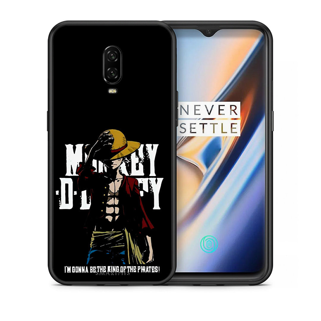 Θήκη OnePlus 6T Pirate King από τη Smartfits με σχέδιο στο πίσω μέρος και μαύρο περίβλημα | OnePlus 6T Pirate King case with colorful back and black bezels