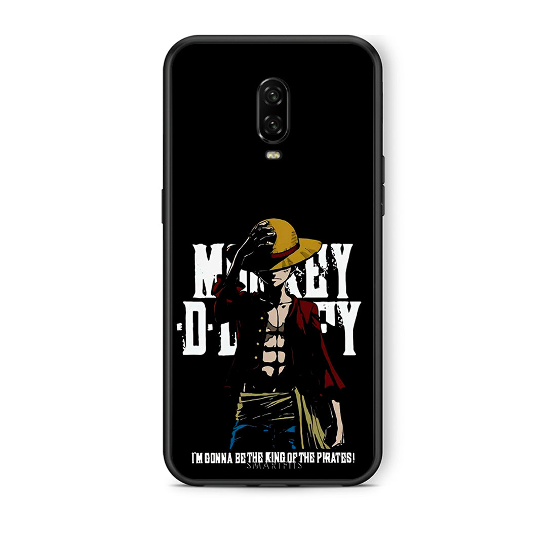 OnePlus 6T Pirate King θήκη από τη Smartfits με σχέδιο στο πίσω μέρος και μαύρο περίβλημα | Smartphone case with colorful back and black bezels by Smartfits