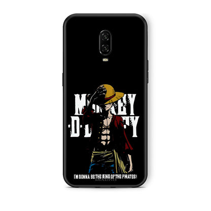 OnePlus 6T Pirate King θήκη από τη Smartfits με σχέδιο στο πίσω μέρος και μαύρο περίβλημα | Smartphone case with colorful back and black bezels by Smartfits