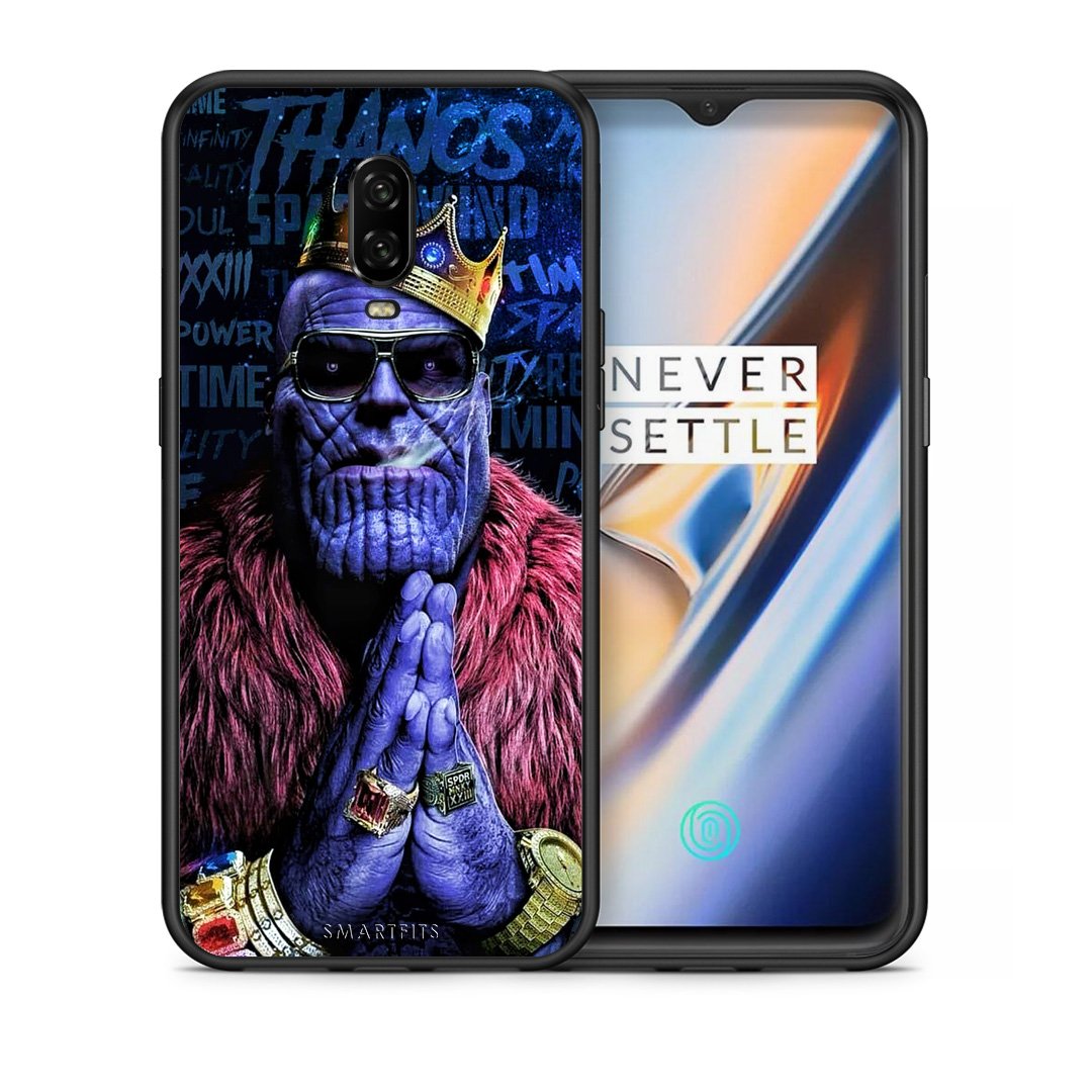 Θήκη OnePlus 6T Thanos PopArt από τη Smartfits με σχέδιο στο πίσω μέρος και μαύρο περίβλημα | OnePlus 6T Thanos PopArt case with colorful back and black bezels