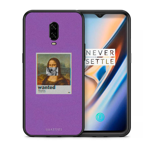 Θήκη OnePlus 6T Monalisa Popart από τη Smartfits με σχέδιο στο πίσω μέρος και μαύρο περίβλημα | OnePlus 6T Monalisa Popart case with colorful back and black bezels