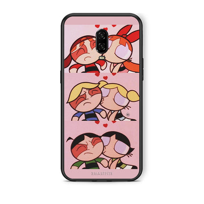 OnePlus 6T Puff Love Θήκη Αγίου Βαλεντίνου από τη Smartfits με σχέδιο στο πίσω μέρος και μαύρο περίβλημα | Smartphone case with colorful back and black bezels by Smartfits