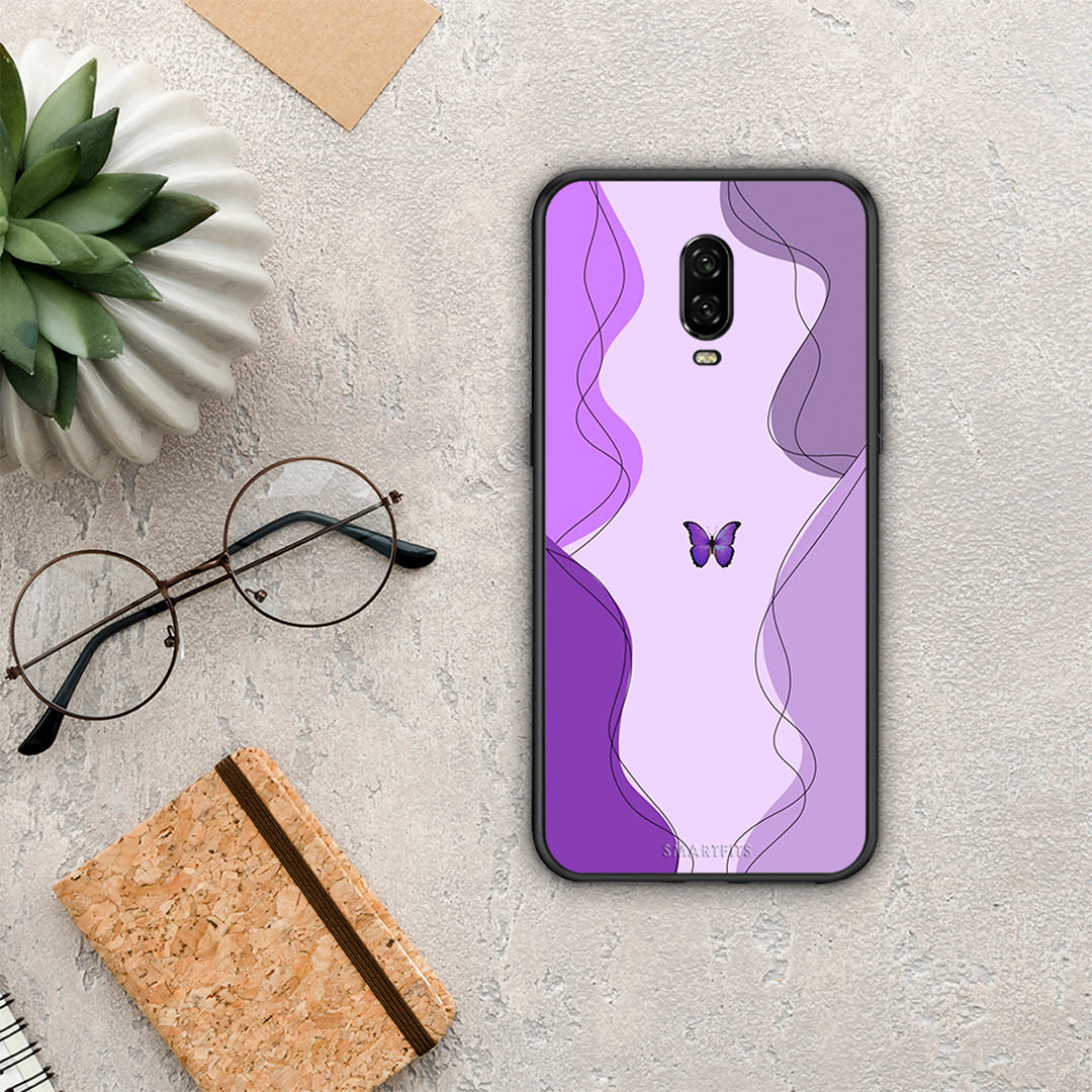 Purple Mariposa - OnePlus 6T θήκη