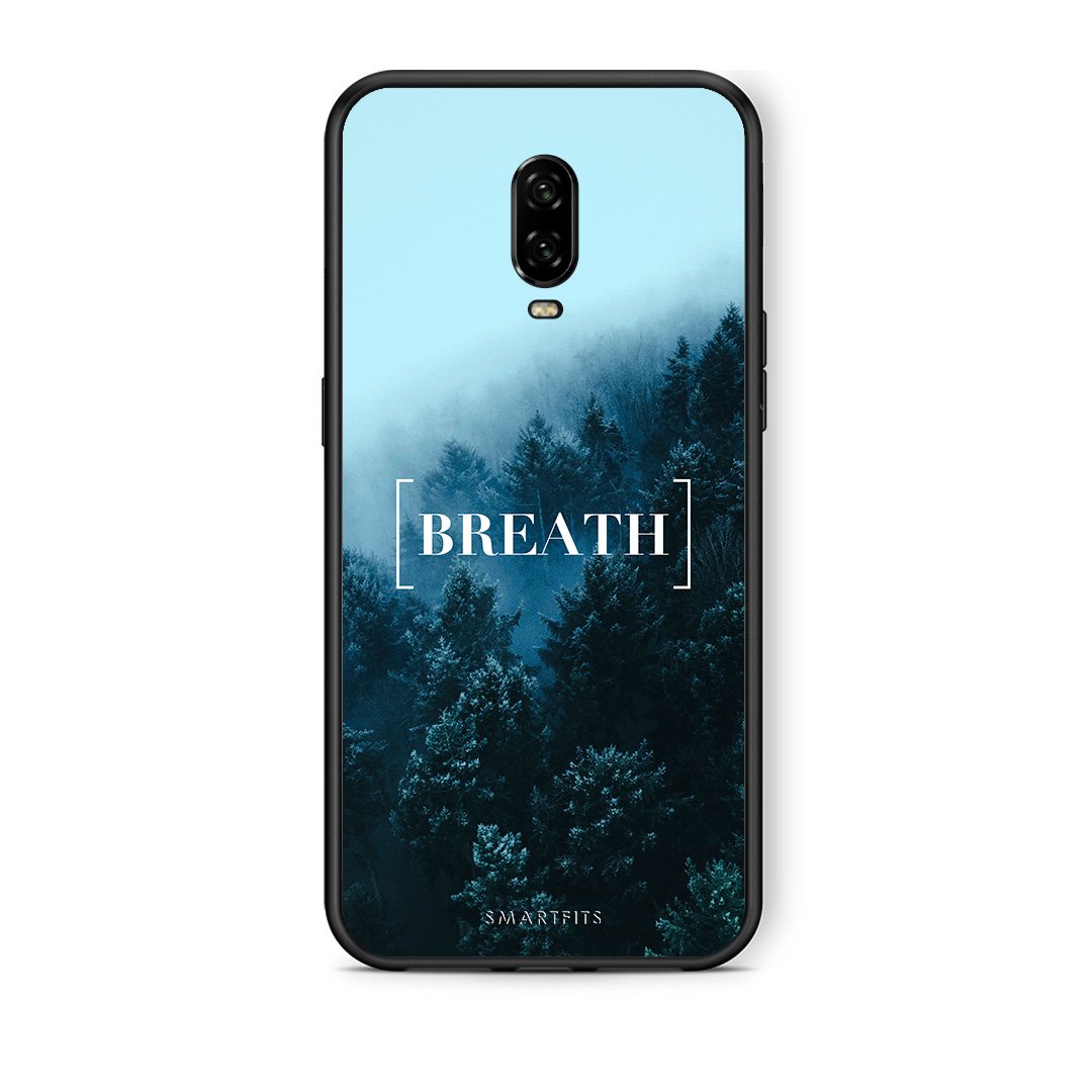 4 - OnePlus 6T Breath Quote case, cover, bumper