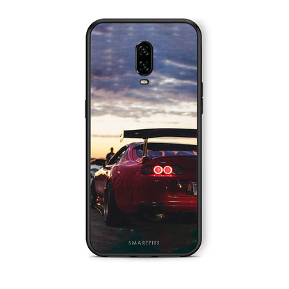 OnePlus 6T Racing Supra θήκη από τη Smartfits με σχέδιο στο πίσω μέρος και μαύρο περίβλημα | Smartphone case with colorful back and black bezels by Smartfits