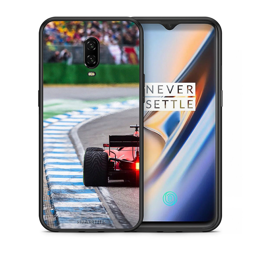 Θήκη OnePlus 6T Racing Vibes από τη Smartfits με σχέδιο στο πίσω μέρος και μαύρο περίβλημα | OnePlus 6T Racing Vibes case with colorful back and black bezels