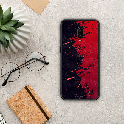 Red Paint - OnePlus 6T θήκη