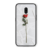 Thumbnail for OnePlus 6T Red Rose θήκη από τη Smartfits με σχέδιο στο πίσω μέρος και μαύρο περίβλημα | Smartphone case with colorful back and black bezels by Smartfits