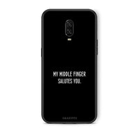 Thumbnail for OnePlus 6T Salute θήκη από τη Smartfits με σχέδιο στο πίσω μέρος και μαύρο περίβλημα | Smartphone case with colorful back and black bezels by Smartfits