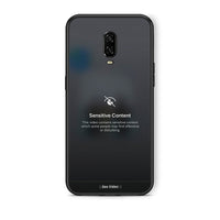 Thumbnail for OnePlus 6T Sensitive Content θήκη από τη Smartfits με σχέδιο στο πίσω μέρος και μαύρο περίβλημα | Smartphone case with colorful back and black bezels by Smartfits