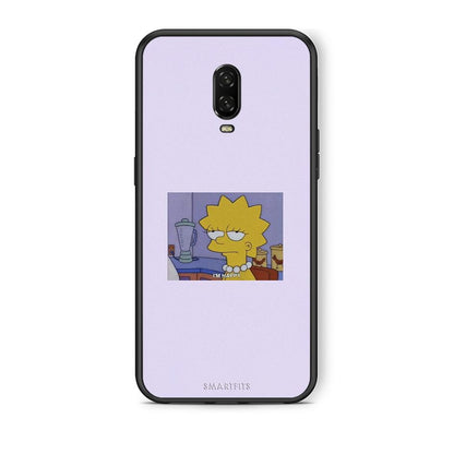 OnePlus 6T So Happy θήκη από τη Smartfits με σχέδιο στο πίσω μέρος και μαύρο περίβλημα | Smartphone case with colorful back and black bezels by Smartfits