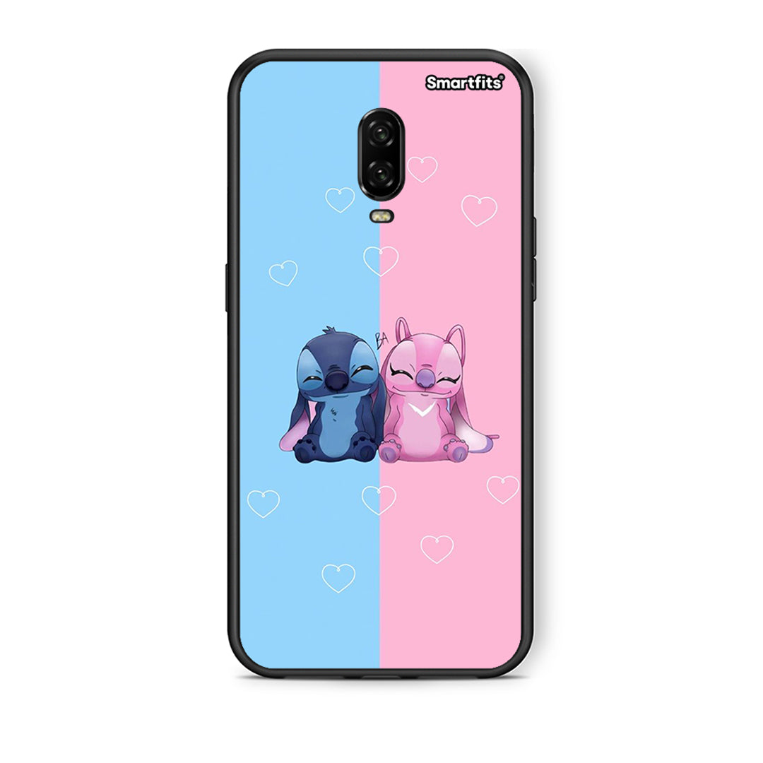 OnePlus 6T Stitch And Angel θήκη από τη Smartfits με σχέδιο στο πίσω μέρος και μαύρο περίβλημα | Smartphone case with colorful back and black bezels by Smartfits